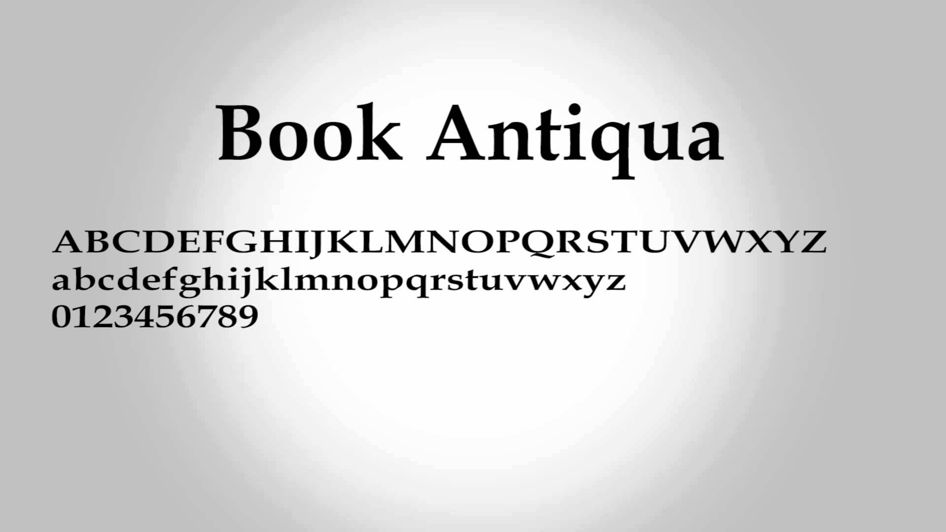 Book antiqua шрифт