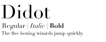 Didot_font_for_resume _photo