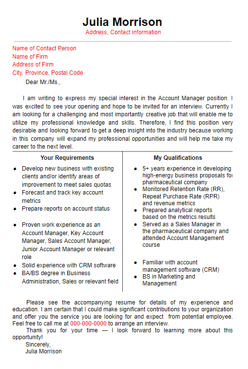 t cover letter template word