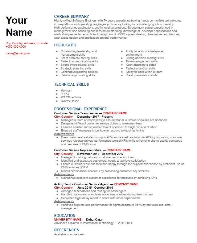 best definition for combination resume